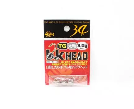 Thirty Four Jig Head B.K Head 3.0 grams 3 per pack (5708)
