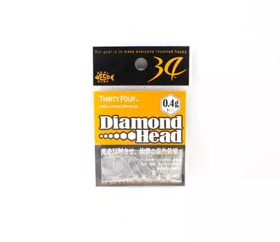 Тридцать четыре джиг-головки Diamond Head 0,4 грамма 5 штук в упаковке (2012)
