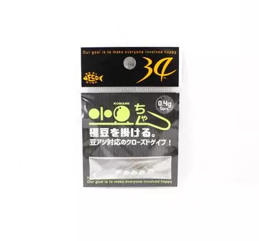 Thirty Four Jig Head Komamechan 0.4 grams 5 per pack (2447)