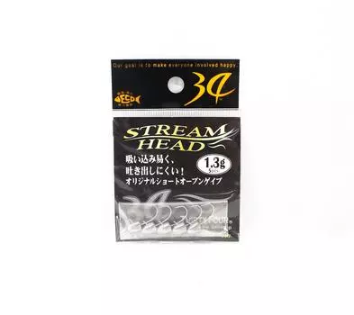 Тридцать четыре джиг-головки Stream Head 1,3 грамма 5 штук в упаковке (2128)