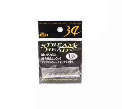 Thirty Four Jig Head Stream Head 1.0 grams 5 per pack (2111)