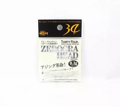 Thirty Four Jig Head Zerogra Head 0.3 grams 3 per pack (0321)