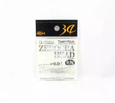 Thirty Four Jig Head Zerogra Head 0.9 grams 3 per pack (2356)