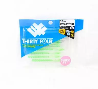 Тридцать четыре мягкие приманки-бусины 3,0 дюйма по 8 штук в упаковке Киви (5272)