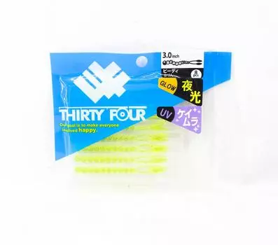 Тридцать четыре мягкие приманки-бусины 3,0 дюйма, 8 штук в упаковке Карин (5227)