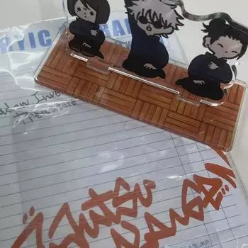 This Is A Classic Shoko Gojo Geto Acrylic Stand For A Rotating Jijutsu Diorama