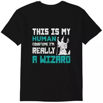 This Is My Human Costume I m Really A Wizard Funny T-Shirt Classic T-shirt 2XL