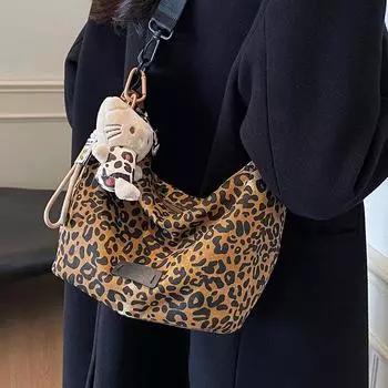 Популярная в этом году сумка женская модная интернет-знаменитость сумка-мессенджер с леопардовым принтом