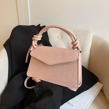 This year s popular bag women s 2024 new niche summer high-end messenger bag one shoulder underarm portable small square bag чёрный