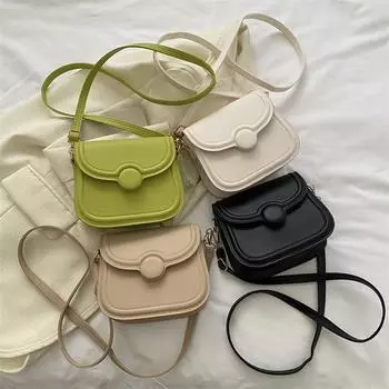 This year s popular fashion and simple temperament shoulder messenger bag 2024 spring new small fresh texture small square bag women зелёный