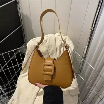 This year s popular fashion simple shoulder bag messenger bag women s 2024 autumn new Korean version simple commuter bag women чёрный