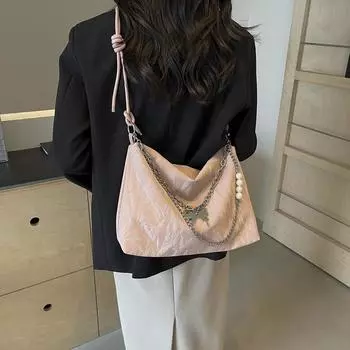 Популярная в этом году маленькая женская сумка, новая летняя сумка-мессенджер в иностранном стиле с цепочкой и бабочкой