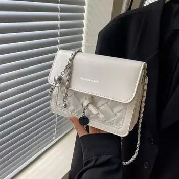 Популярная летняя новинка этого года, модный нишевый дизайн, универсальная сумка через плечо, модная цепочка, маленькая квадратная сумка для поездок на работу и обратно
