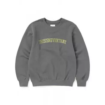 Thisisneverthat Arch Logo Круглый вырез Темно-серый S