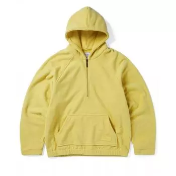 Thisisneverthat Флисовый свитер с капюшоном и застежкой-молнией на половину длины Желтый M