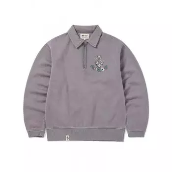 Thisisneverthat Gd Syf Half Zip Polo Sweatshirt Purple S