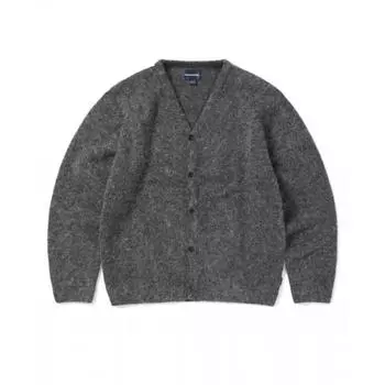 Thisisneverthat Hairy Knit Cardigan Charcoal S