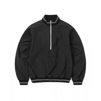 Thisisneverthat нейлоновый свитер с застежкой-молнией на половину длины, черный S