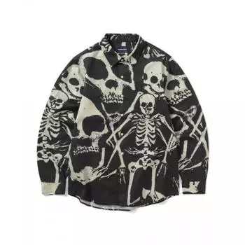 Thisisneverthat Skeleons Shirt Attraced Black S