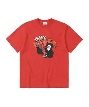 Это никогда не тот скелет Футболка красная S