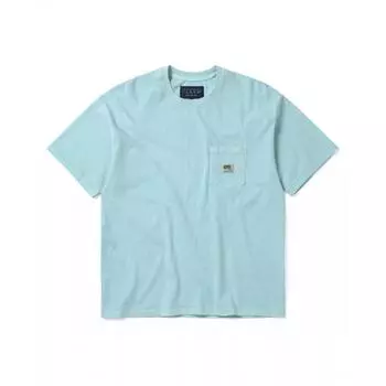 Thisisneverthat Tnt Farah Overdyed Pocket Tee Light Blue S