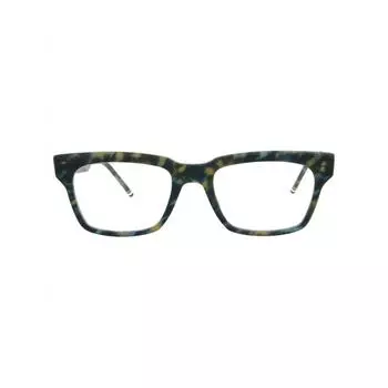 Thom Browne квадратная оправа из металлического ацетата, цвет темно-синий черепаховый One Size