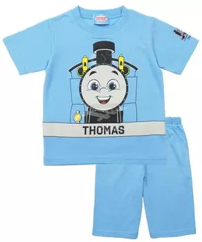 Thomas Glowing Short Nursery Начальная школьная комнатная одежда [Nishiki] Пижамы, простыни, рукава, шорты, дети, мальчики, детский сад, школа, студенты,
