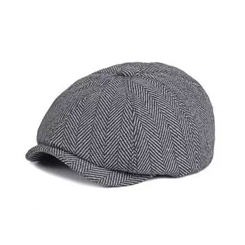 Thomas Peaky Blinders Shelby Same Model British Style Woolen Octagonal Cap Men