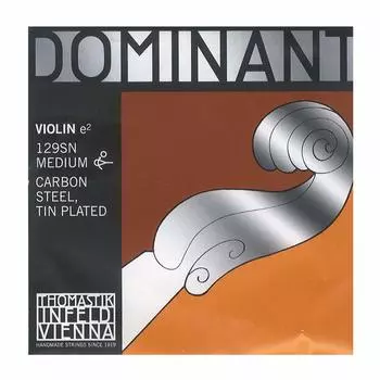 Струна для скрипки Thomastique Dominant E Струна с шариком Среднее натяжение Луженая 129SN 4/4