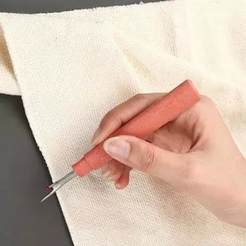 Thread Removal Knife With Protective Cover Easy To Cut Multipurpose Clothing Sewing Supplies Secant Wood Grain Grip