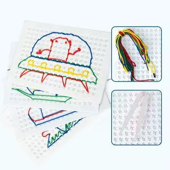 Threadboard Kids | Доска для детей с нитками | Интерактивная доска для нанизывания ниток | Доски для нанизывания ниток Calm Down | Сенсорная доска для нанизывания ниток