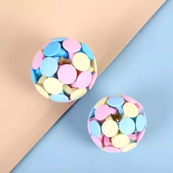 Three-color Braided Ball for Dogs and Cats Self-pleasure Supplies In Stock Wholesale Cat Color Matching Bell Toy Ball S