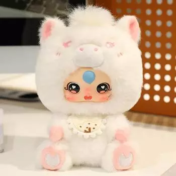 Three Cute Baby Cartoon Bear Design Plush Toy Pendant For Decoration Bag