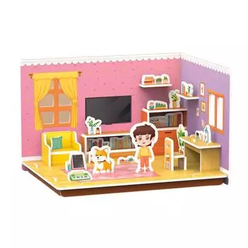 Three-Dimensional House Assemble Model Creative Handmade DIY 3D Paper Card Puzzle Parent-Child Interaction Children s Toys