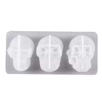 Three Head Silicone Molds, DIY Crystal Resin Silicone Molds, Creative Keychain Molds, Handcrafted Toy Molds One Size