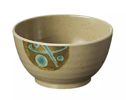 Three Line Round Small Bowl Emerald 330cc Made in Japan (Body) MG-167