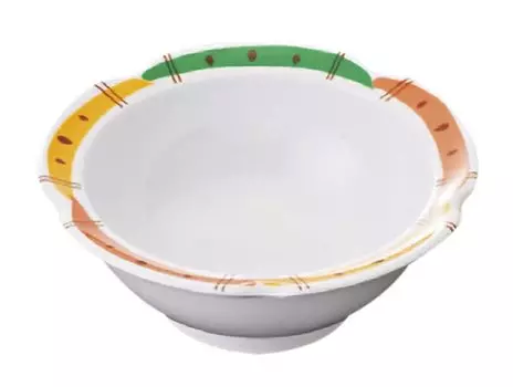 Three Line Round Small Bowl Sansai Fuchimaki 130cc Made in Japan (Body) G-796EB