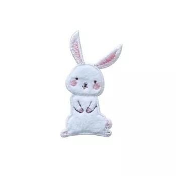 Three Loves Cloth Stickers, Cute Rabbit Clothes, Decorative Patterns, Pants, Bags, Holes, Cloth Patches, Embroidery Repair Subsidies 2 #small 2.5 * 5.0CM