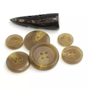 Three Loves, пуговицы из искусственного рога, тонкие пуговицы для мужских костюмов, пуговицы для пальто и тренча Beige * 15MM