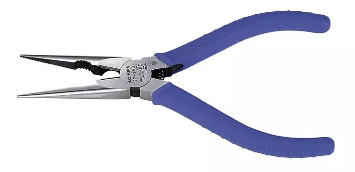 Three Peaks Giken Telephone Type Radio Pliers with Grip 150mm 3.peaks Spring/Molded TP-150Z-S