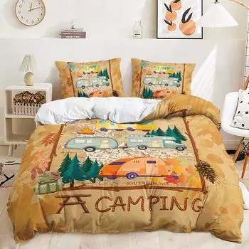 Three-Piece Camping Quilt Cover Two-Piece Bedding Kit 135 * 200 (two-piece set) 90g