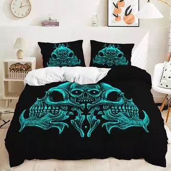 Three-Piece Quilt Cover Dark Wind Kit Bedding 135 * 200 (two-piece set) 90g