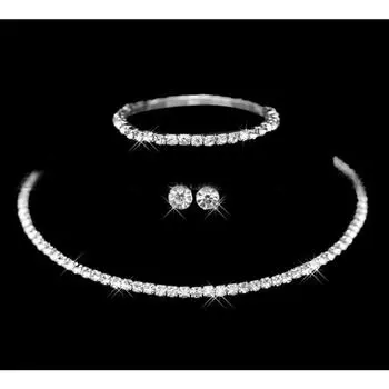 Three-piece Set European and American Wedding Accessories Wedding Jewelry Set