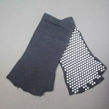 Three-Point Open Toe Yoga Socks Non Slip Professional Women Pilates Non-Slip Socks Indoor Sports Aerobics Socks Japanese Style Black