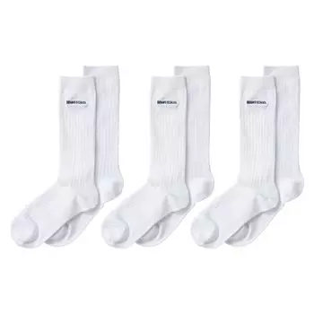 Three Quarter Socks of 3 28cm Length One Point 174612 Kids White [Beams School] [Set Pairs] белый