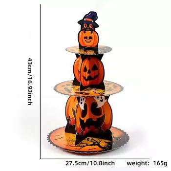 Three Tier Stylish Cake Display Stand Ideal For Halloween Celebrations Festive HYWSDGT01