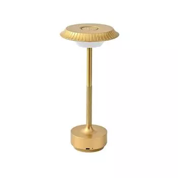 Three-tone light flying saucer lamp, USB rechargeable desk lamp One size золотой