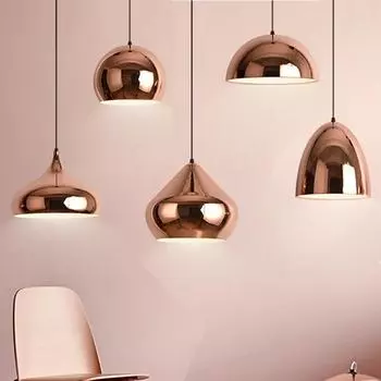 Thrisdar E27 Nordic Iron LED подвесной светильник для кофейни, гальваническое зеркало, шар, подвесной светильник, прикроватный светильник Warm White 3000K
