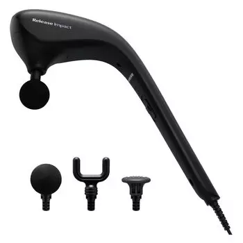 Thrive Release impact Release impact care with gun type structure that uses pinpoint vibration to target areas of Handy massager Black Managed medical чёрный