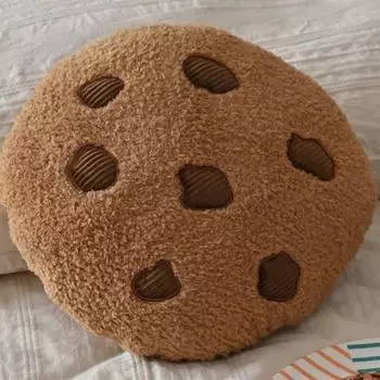 Throw Fun Biscuit Pillow Cute Cookie Plush Cushion For Nap And Home Office Decor 28cm/11.02in